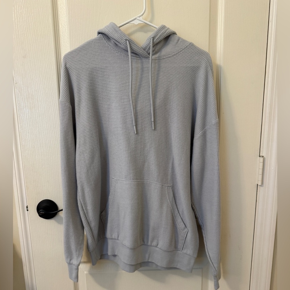 Men's Gray Waffle Hoodie